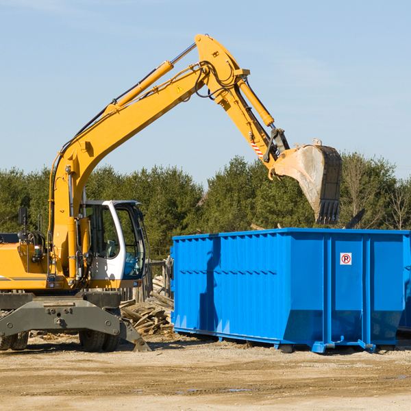 how long can i rent a residential dumpster for in Bluewater